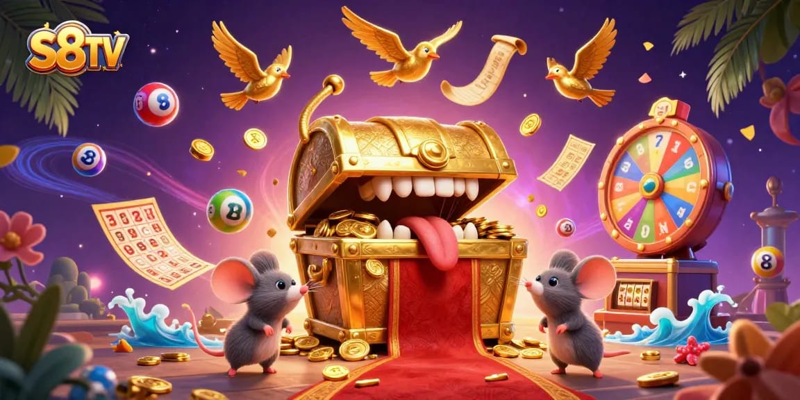S8TV offers thrilling lottery gaming experiences with colorful balls and golden rewards.