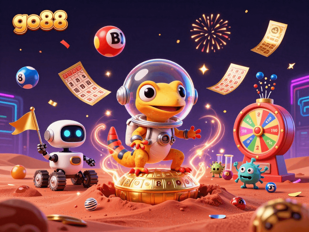 Engage in exciting gaming adventures with go88 in a vibrant Martian casino scene!