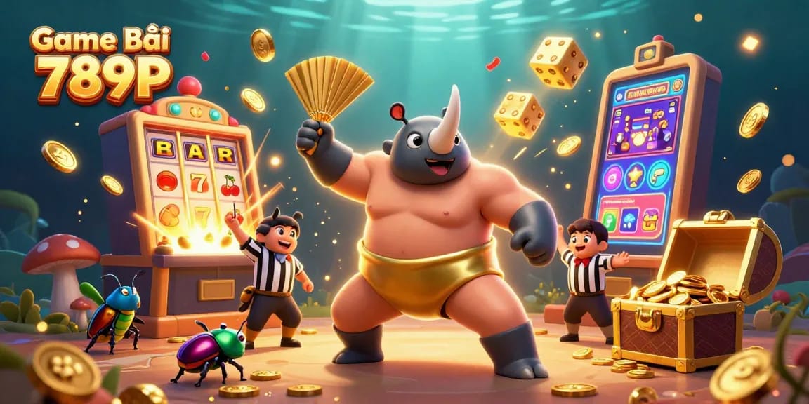 Experience thrilling wins with Game Bài 789P in this vibrant casino scene.