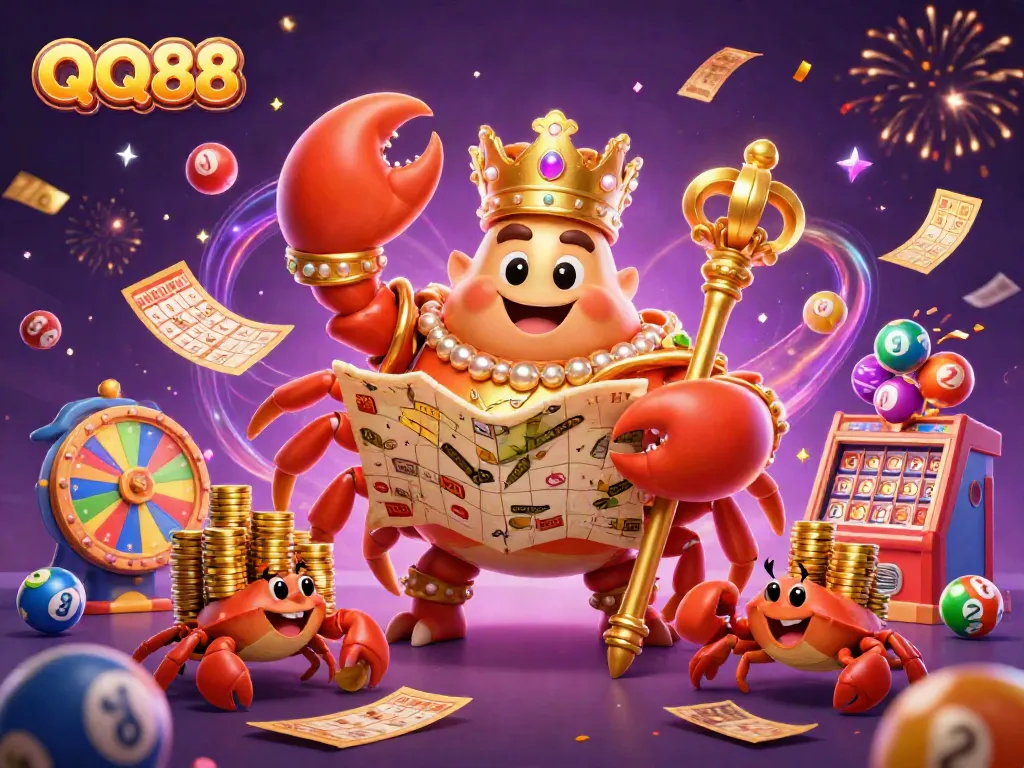 Play thrilling games and discover the excitement at QQ88 with our colorful and vibrant casino illustration.