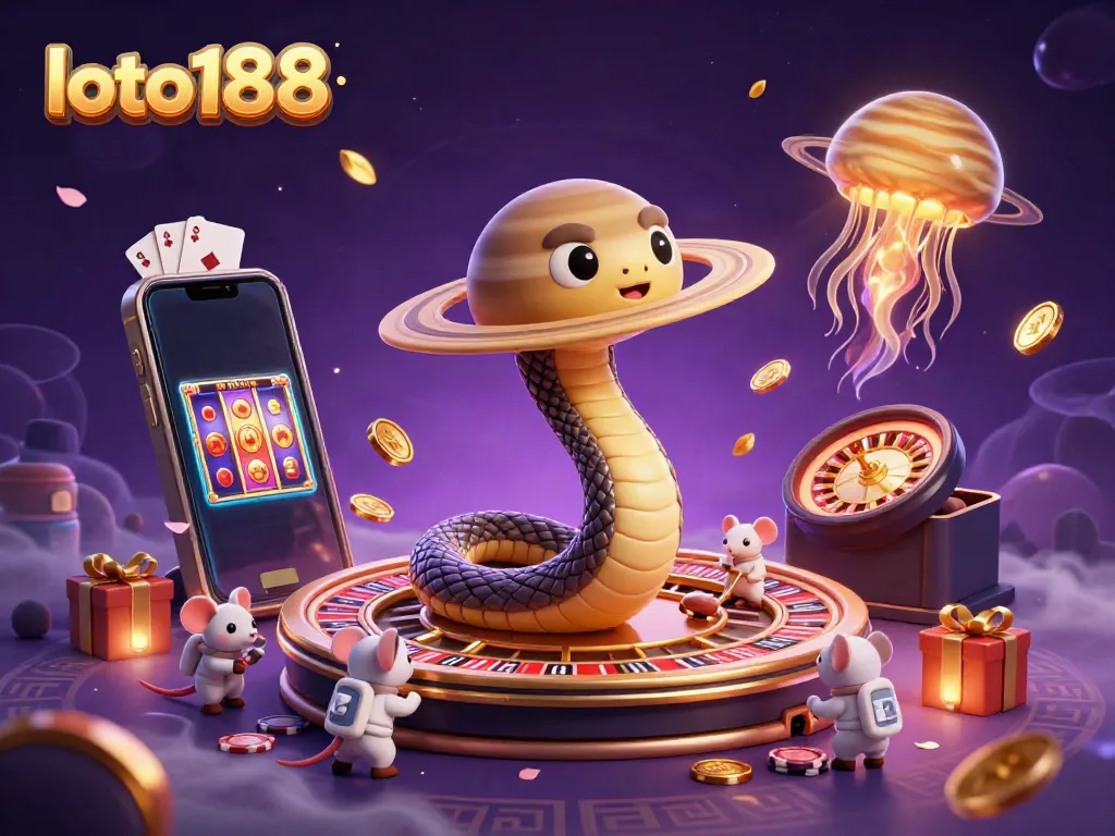 Experience thrilling bets with loto188 in a vibrant cosmic casino setting.