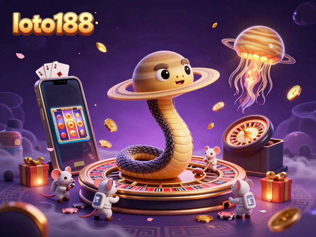 Experience thrilling bets with loto188 in a vibrant cosmic casino setting.