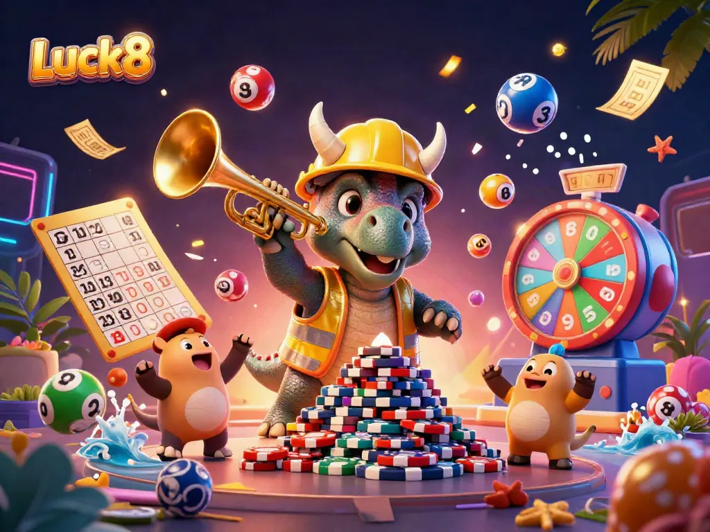 Engage with interactive casino fun at Luck8 featuring vibrant characters and dynamic elements.
