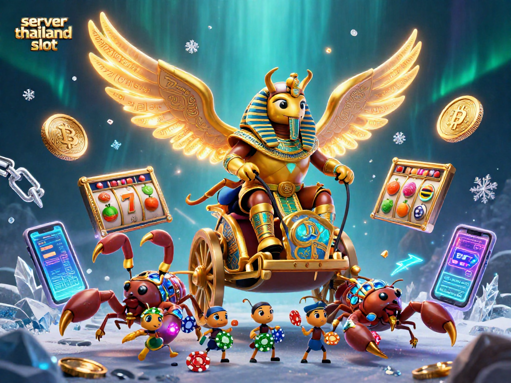 Spin and win with server thailand slot features in a rich 3D casino illustration